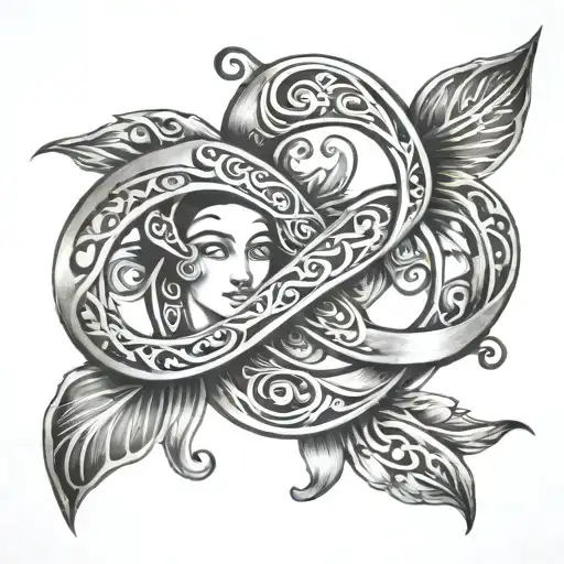 Love Of Father And Mother With The Symbol Of Infinity