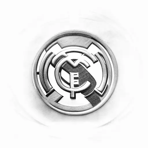 Real Madrid Logo With The Letters Nbt On Inside Of Circle