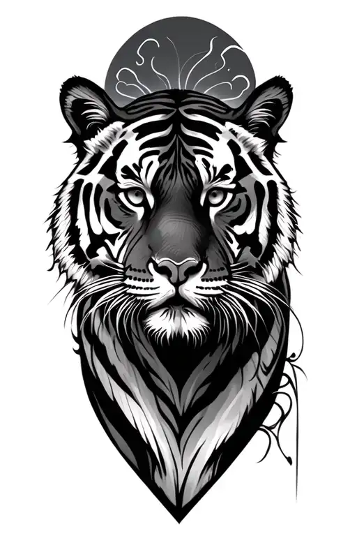 Fine Line Tattoo Tiger