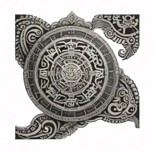 Aztec Calendar Projector Projecting Mental