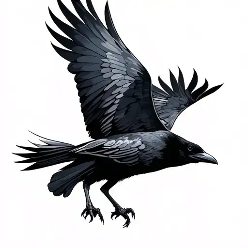 Crow Flying