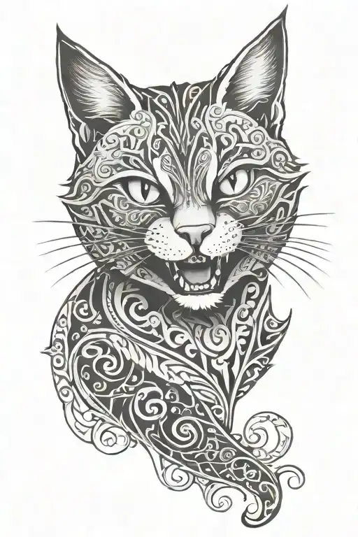 Nordic Cat With Teeth