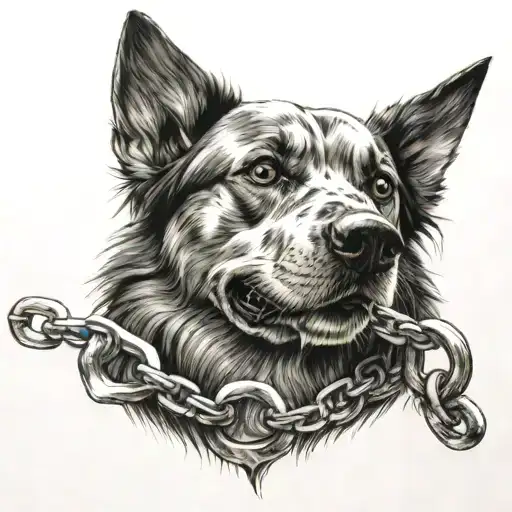 Dog And Chain