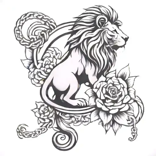 Lion Flower And Chain
