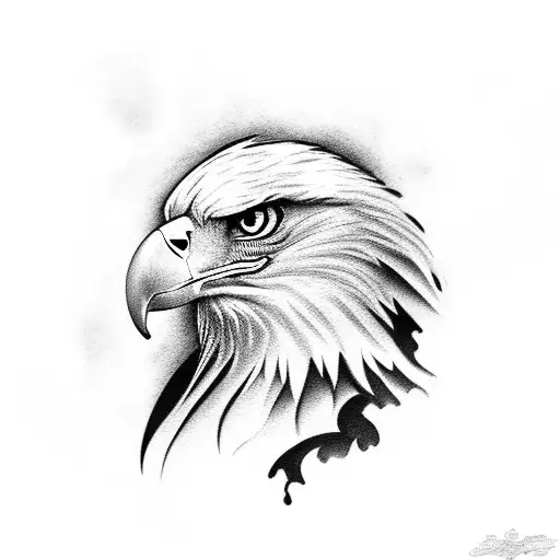 Eagle From Chest To Shoulder