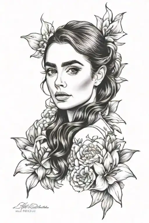 Lily Collins Portrait