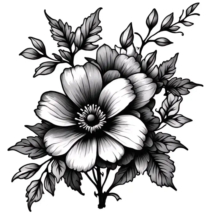 Simple Flowers Intertwined