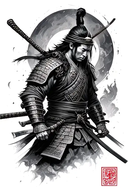 Samurai Lone Fighter Human Fantasy