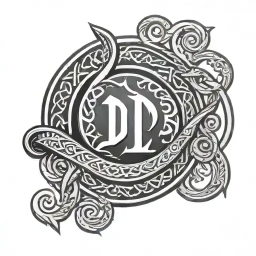 Nordic Viking Runic With Letters D4bad