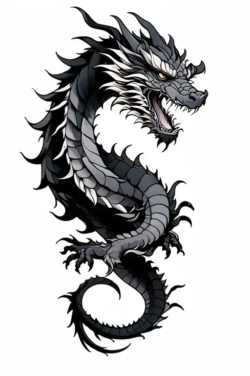 Japanese Dragon Wrapped