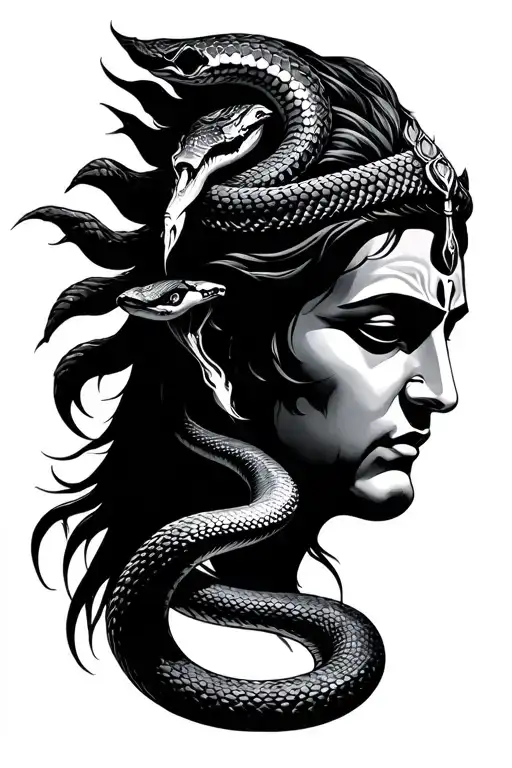 Aesthetic Shiva With Snake