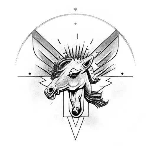 Speedometer With A Mustang Logo