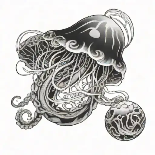 Jellyfish With Infinity Symbol