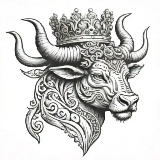 Taurus Wearing Crown