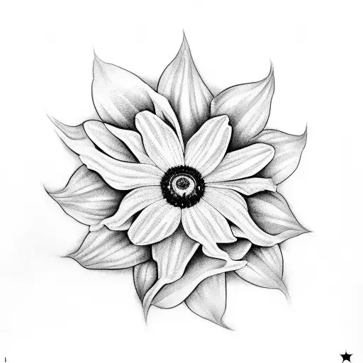 Star Wars Theme With Violet And Daffodil Flowers