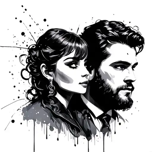 Robin Paint Splatters Mum And Dad