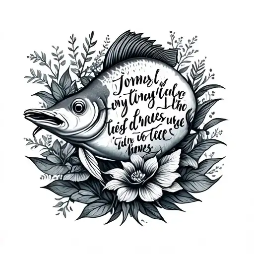 Fish Abd Plants And Bible Verses