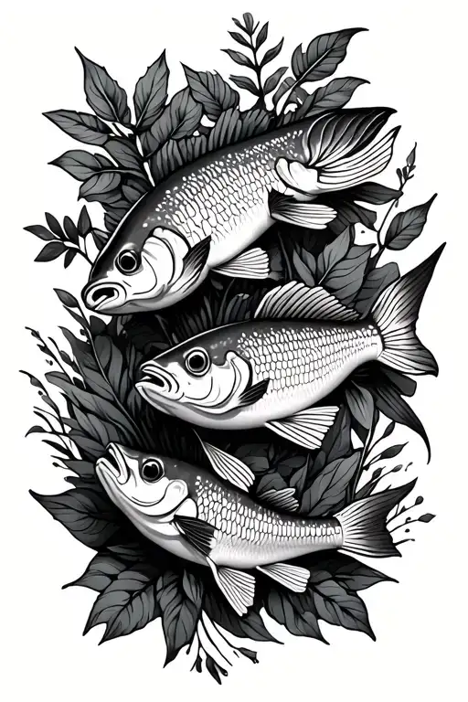 Fish Abd Plants And Bible Verses