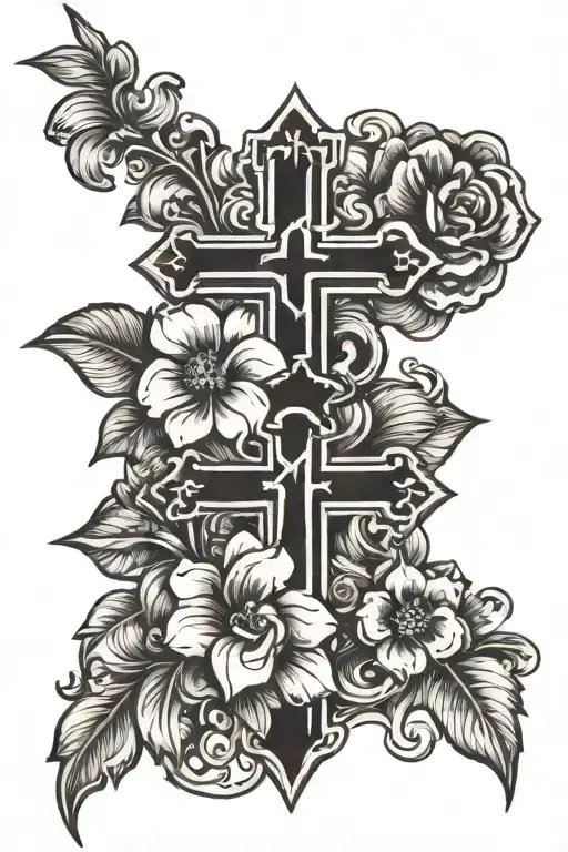 Floral Cross