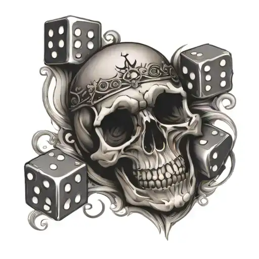 Skull Cards Dice