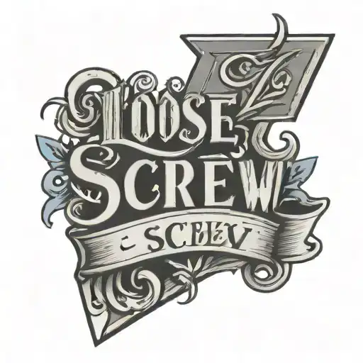 Lettering That Says Loose Screw