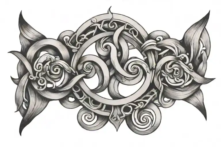 Gemini Symbol Intertwined