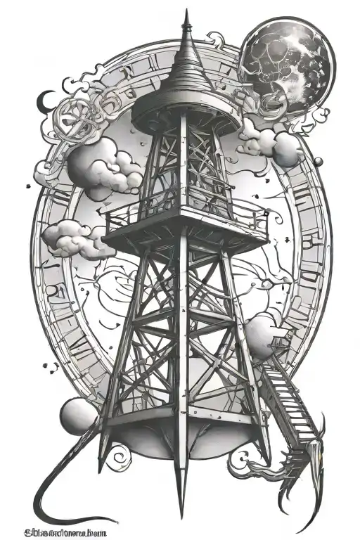 Cell Tower And Aquarius Zodiac Sign