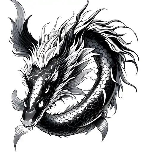 Koi And Dragon