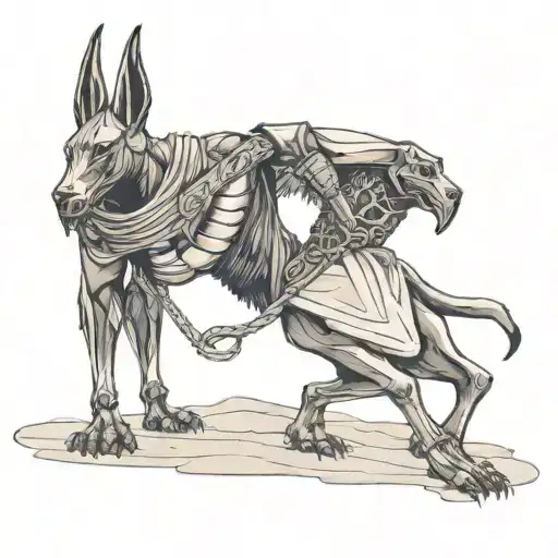 Anubis Decapitating The Reaper