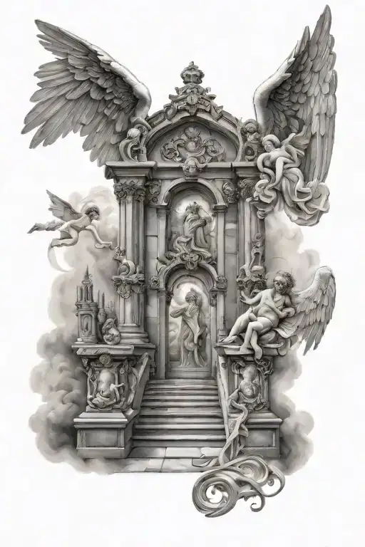 Heaven Gates Stairs Angels