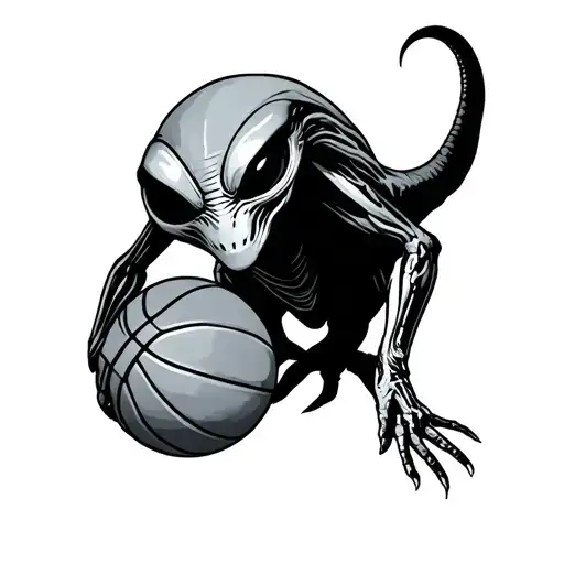 Alien With A Basketball