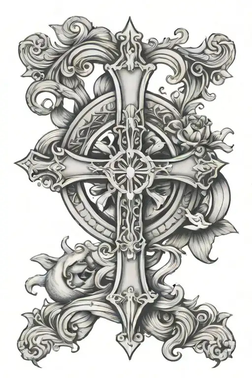 Religion Christian Cross Tarot Mythological Animal Marine