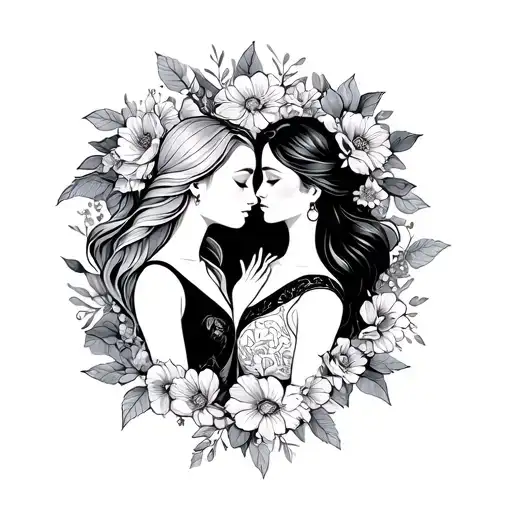 Mother Daughter Symbols Love