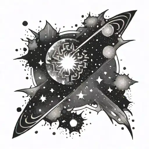 Galaxy Filled With Stars