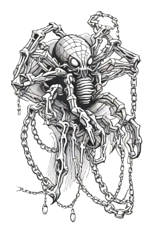 Kurapika Spider On Chains Wrapped