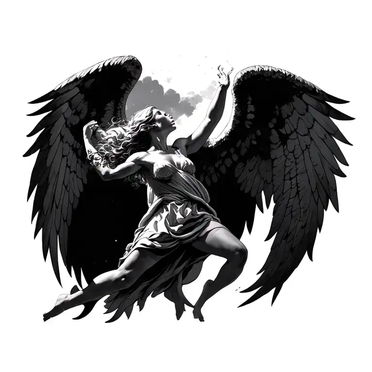 The Falling Angel Falling