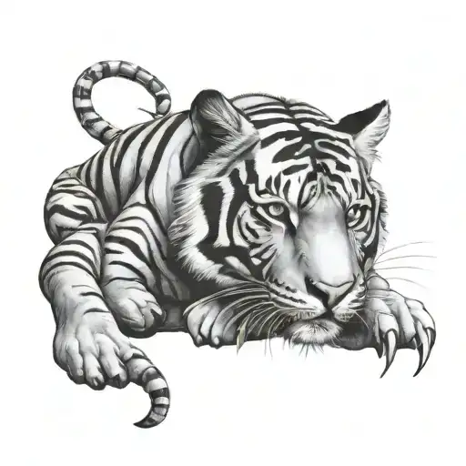 Scorpio And Tiger Face