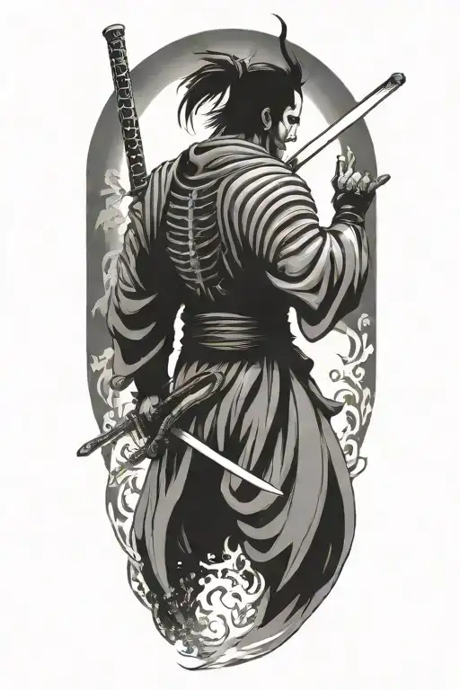 Yoshimitsu With Sword On Back