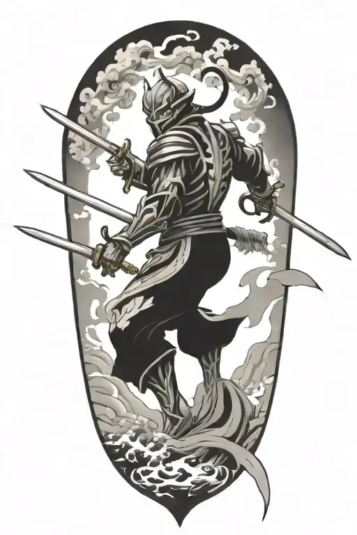 Yoshimitsu With Sword On Back