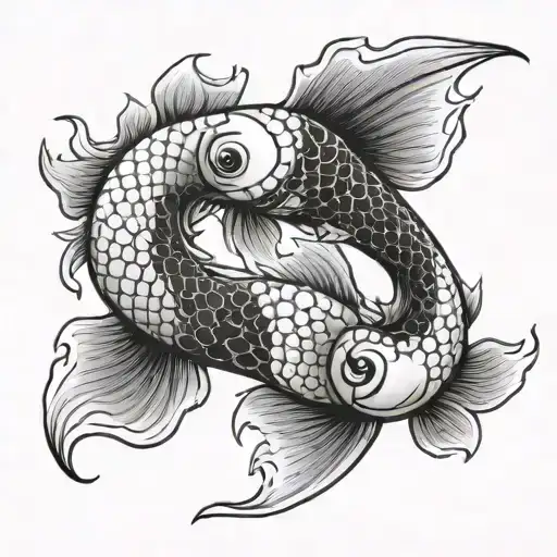 Yin And Yang Koi Fish