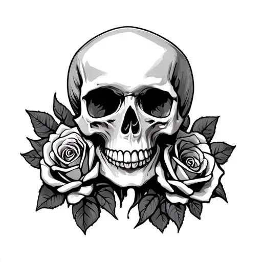 Skull And Roses