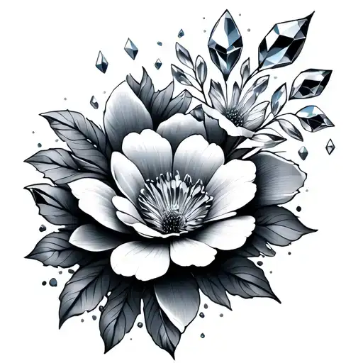 Pretty Floral Crystals