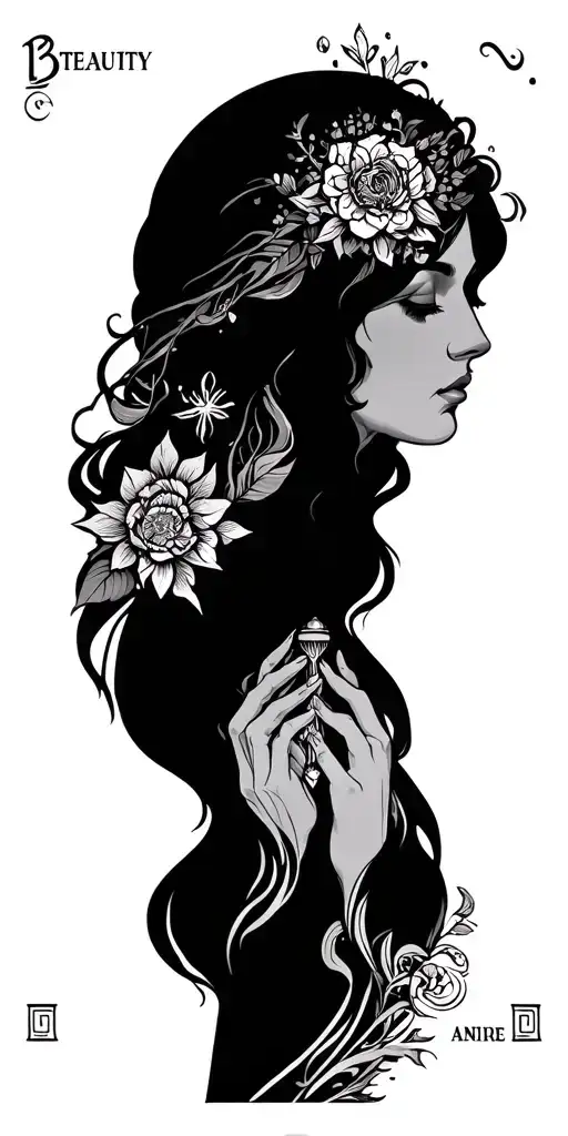 Beauty Journey Strength Tarot Card