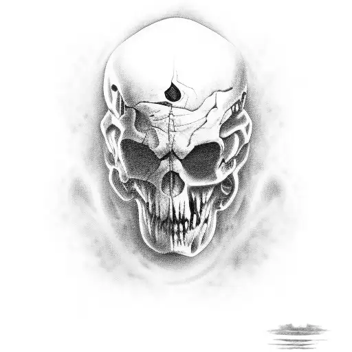 A Horror-inspired Portrait Of A Famous Rockstar