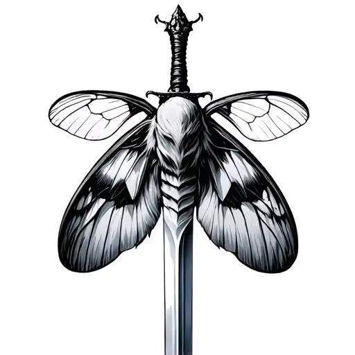 Moth Above Sword