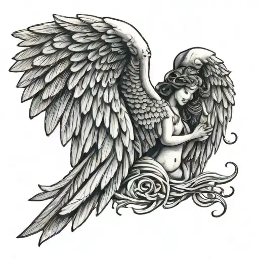 Two Of Three In Angel Wings