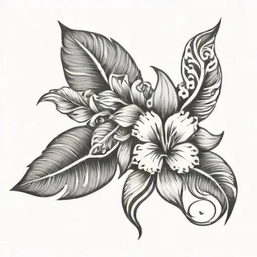 Hawaiian Women Leg Sleeve