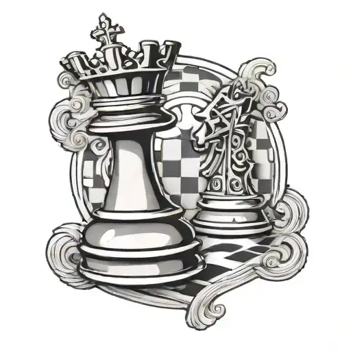 3D Chess King Single Piece Aesthetic