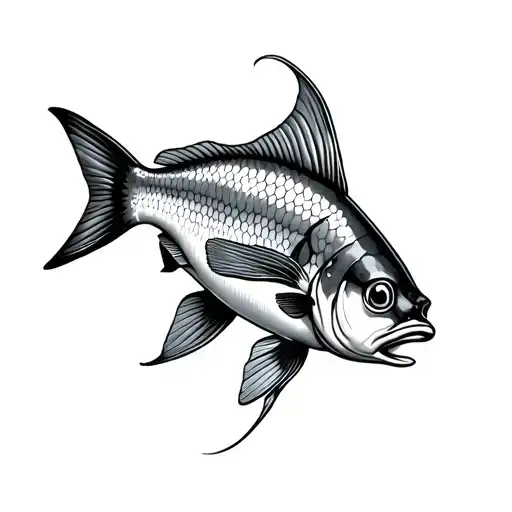 Pieces Fish Swimming