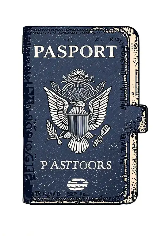 Passport Stamp Collage